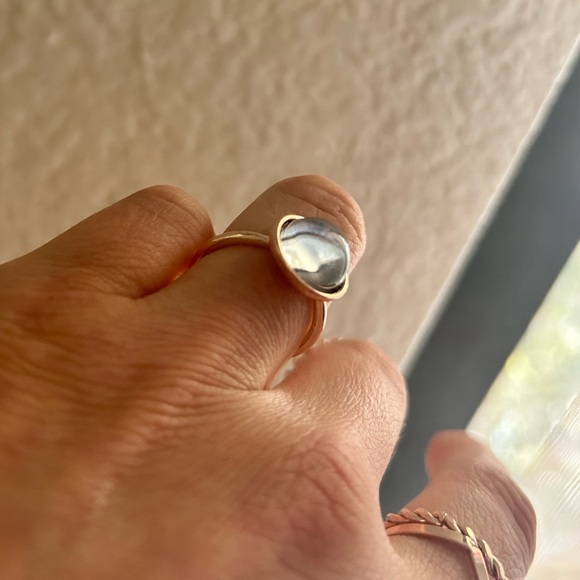 Six Piece Gold Stacking Crystal Ball Ring Set 🔮 - Picture 7 of 7